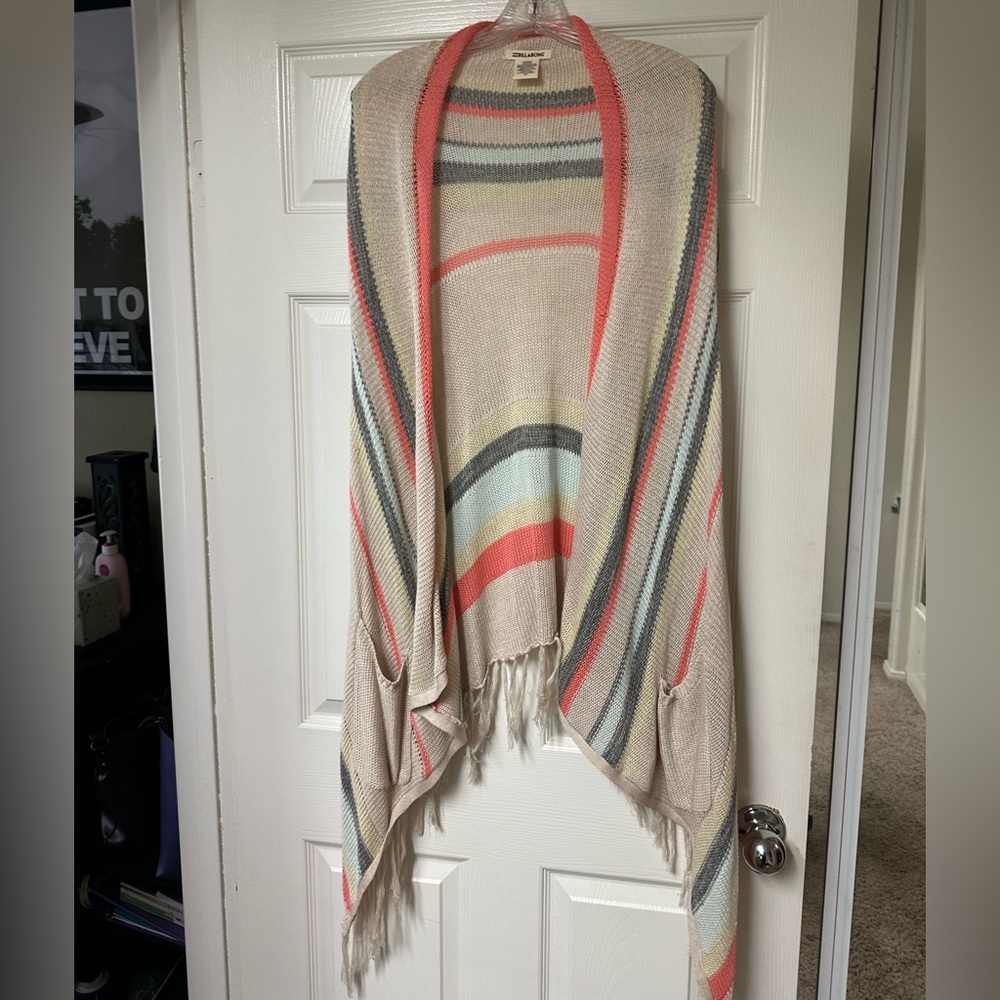 Striped Multicolor Knit Wrap